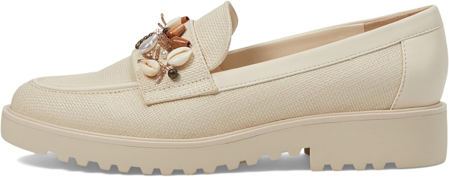 Лоферы Franco Sarto Carolynn Shell Lug Sole Loafers, цвет Cream Beige Shell Detail — фото 4