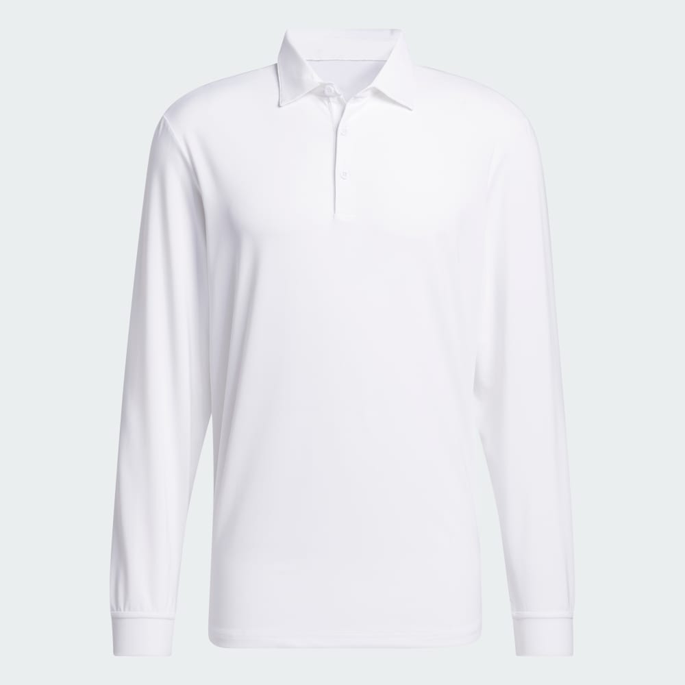 Поло Adidas Long Sleeve Polo Shirt, белый — фото 4