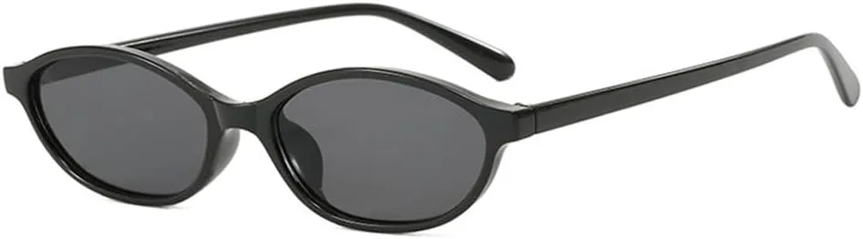 

Ретро-солнцезащитные очки в овальной оправе для женщин, леопардовый коричневый овальный солнцезащитный костюм, персонализированные модные очки для женщин KTUCN, Black