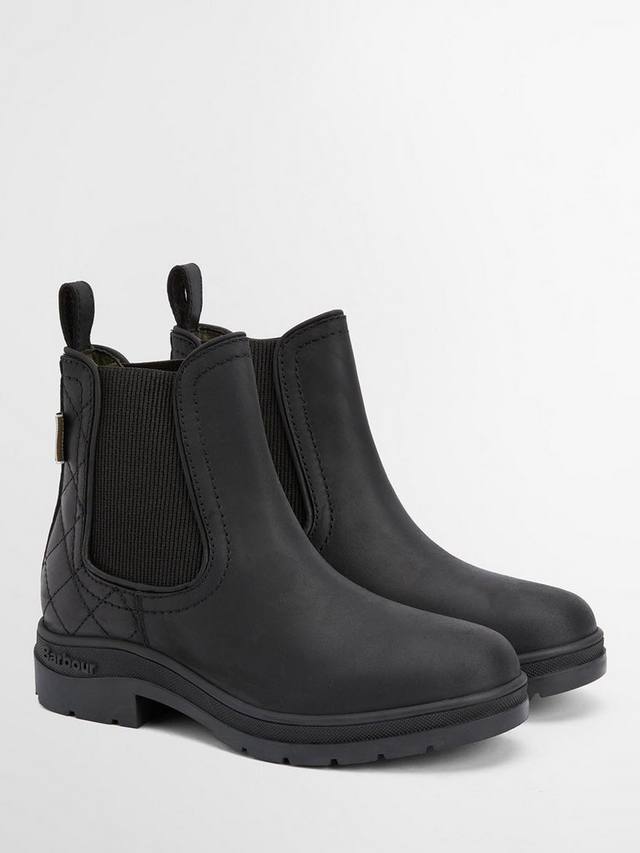 Элегантные челси-ботинки Amble из комбинированной кожи Barbour, Black — фото 2