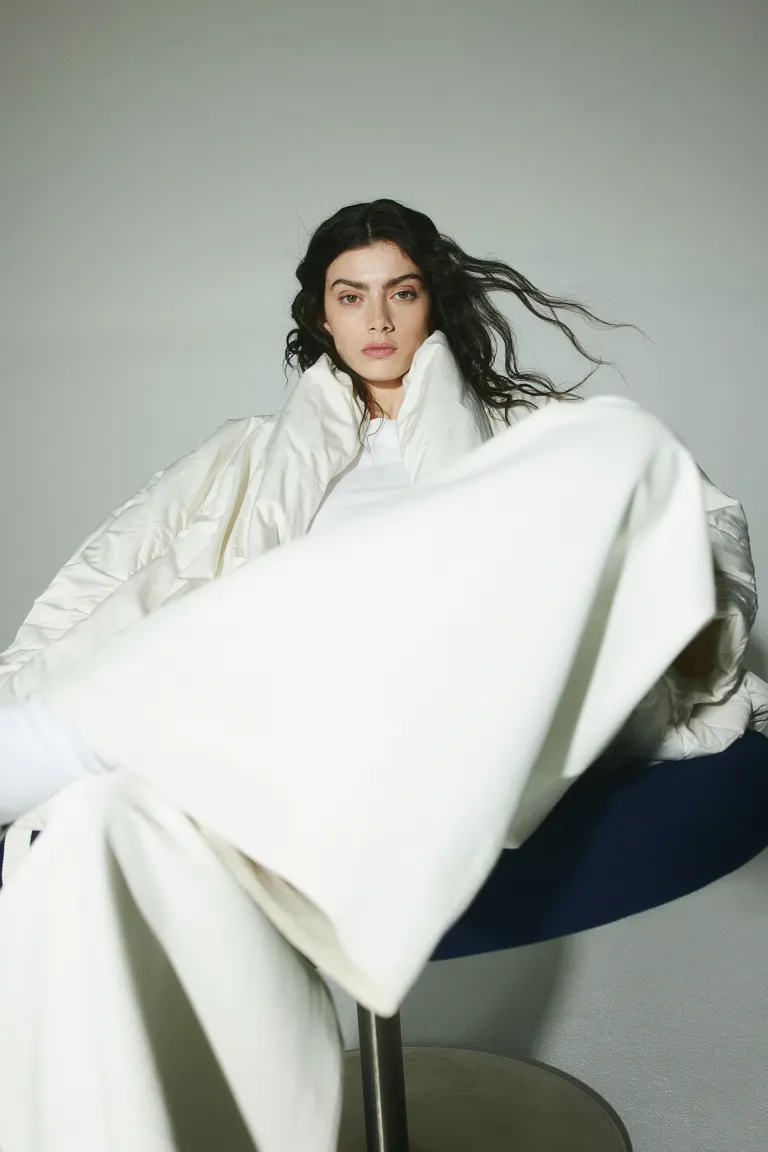 

Пуховик chiba H&M, белый