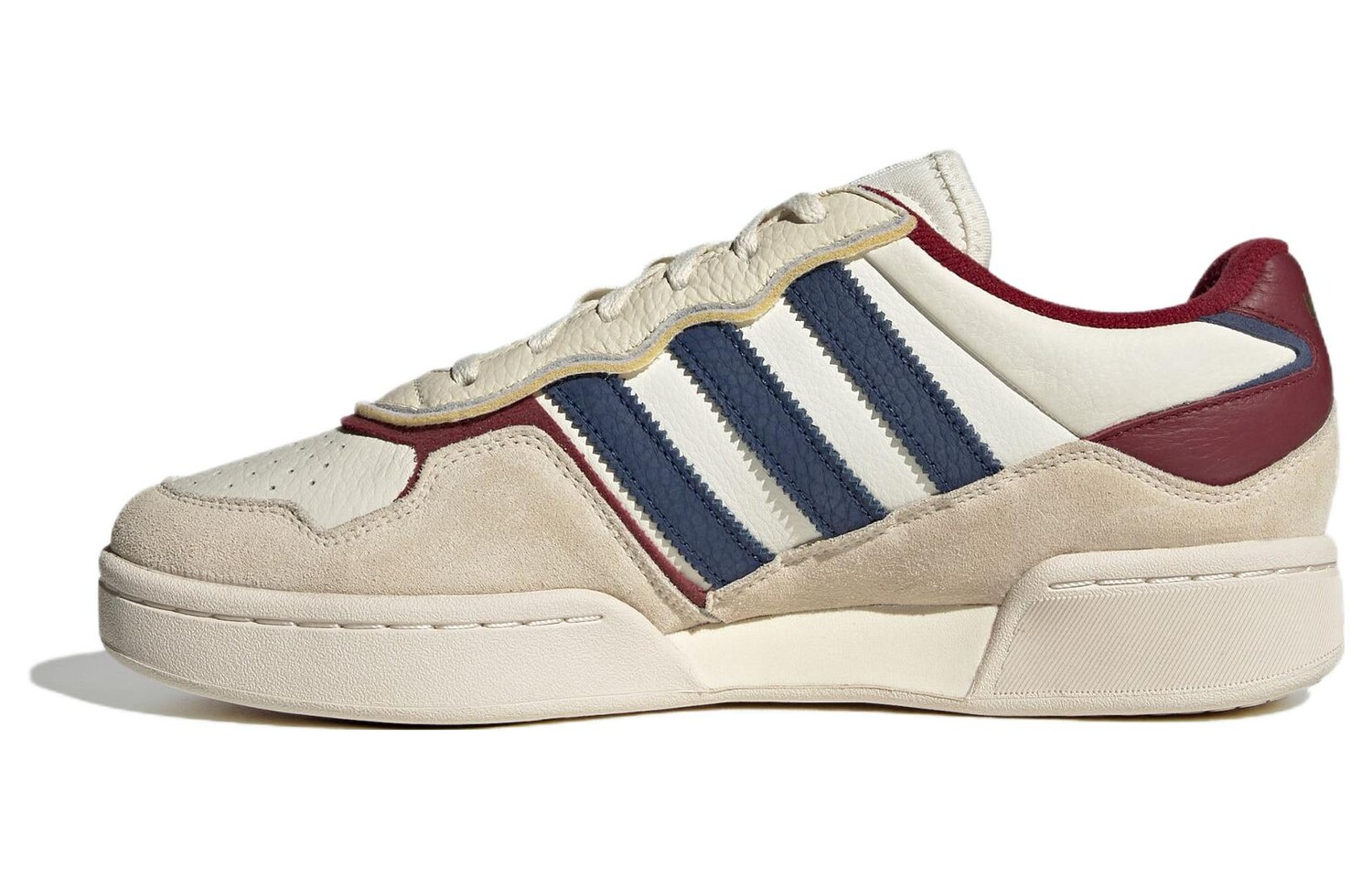 Кроссовки Adidas originals Courtic Unisex, бежевый/синий/красный — фото 2