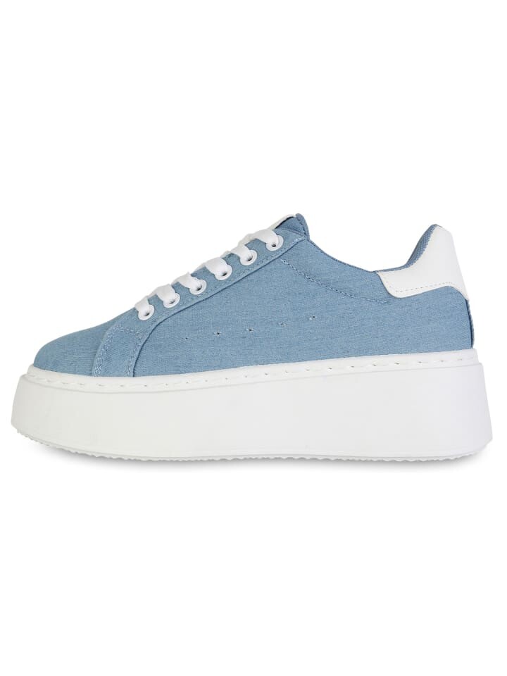 Низкие кроссовки VAN HILL Plateau Selah, цвет hellblau denim — фото 2
