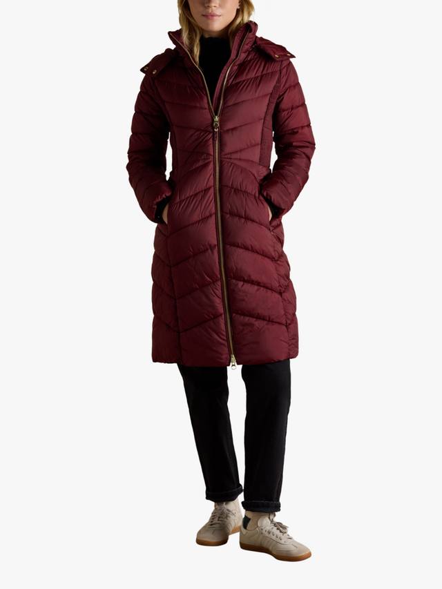 

Утепленное длинное пальто Joules, Red