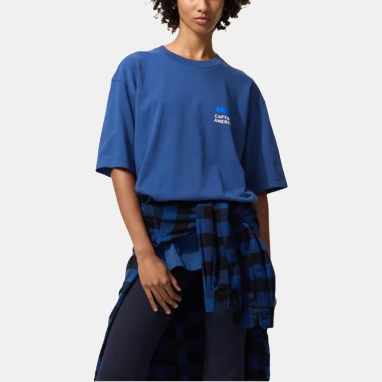 Футболка унисекс MANWEI,LIANMINGKUAN MAGIC For ALL SS26 UNIQLO, темно-синий — фото 4
