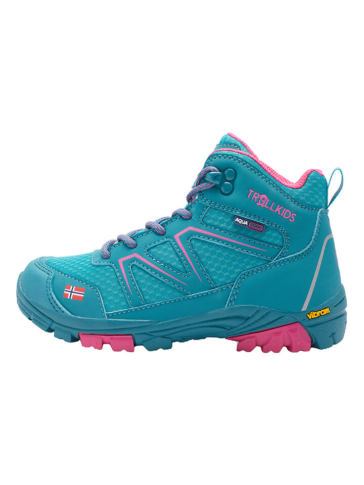 

Кроссовки Trollkids Trekkingboots Skarvan Hiker Mid, бирюзовый