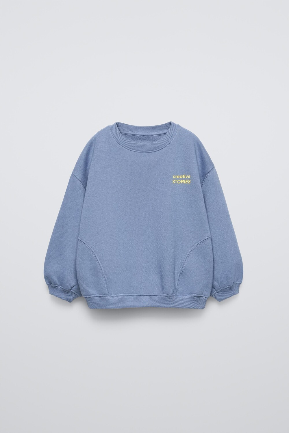 

Плотная толстовка с лозунгом ZARA, синий/стальной