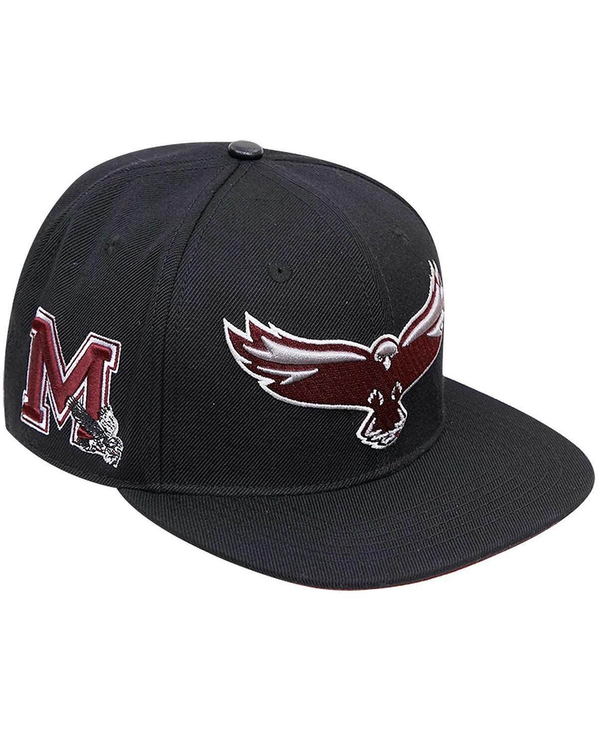 

Мужская черная кепка Evergreen Snapback с аркой и логотипом Maryland Eastern Shore Hawks Pro Standard