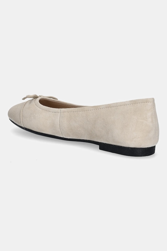 Замшевые балетки TOE CAP SUEDE BALLERINA с мыском Tommy Hilfiger, бежевый — фото 3