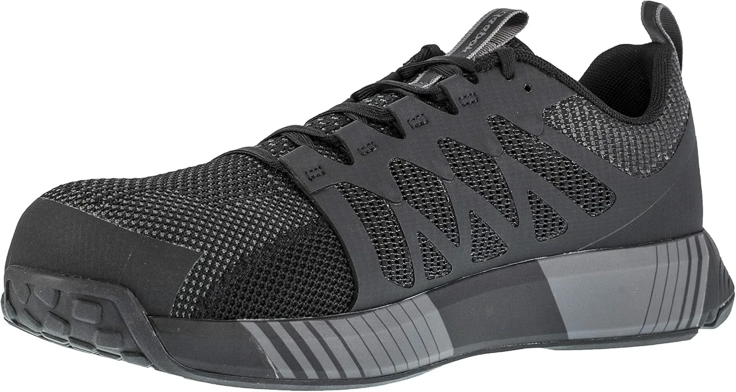Мужские оксфорды Reebok Work Fusion Flexweave с композитным носком, черный/серый — фото 3