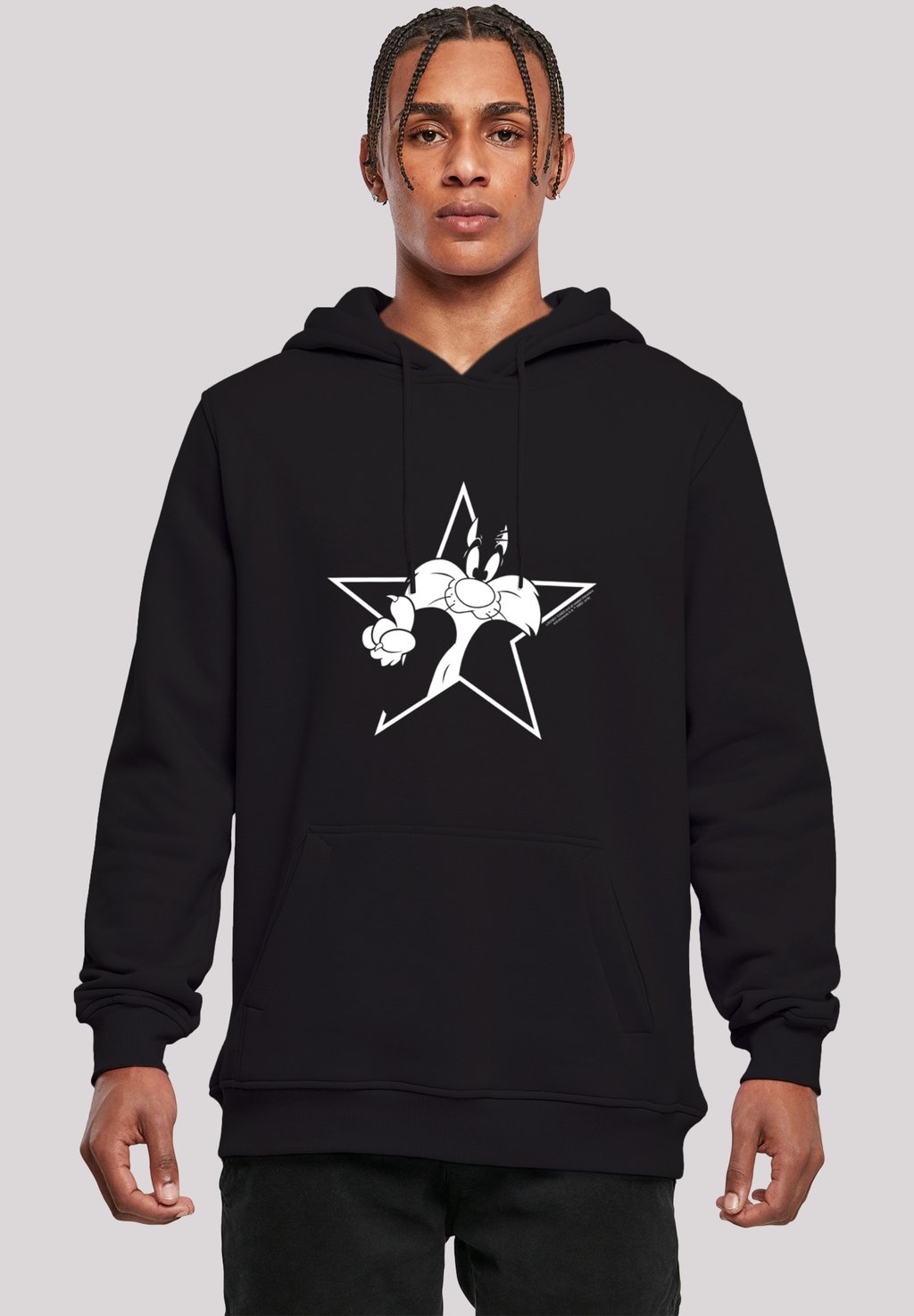 

Толстовка с капюшоном LOONEY TUNES SYLVESTER CARTOON STERN - Sweatshirt F4NT4STIC, черный