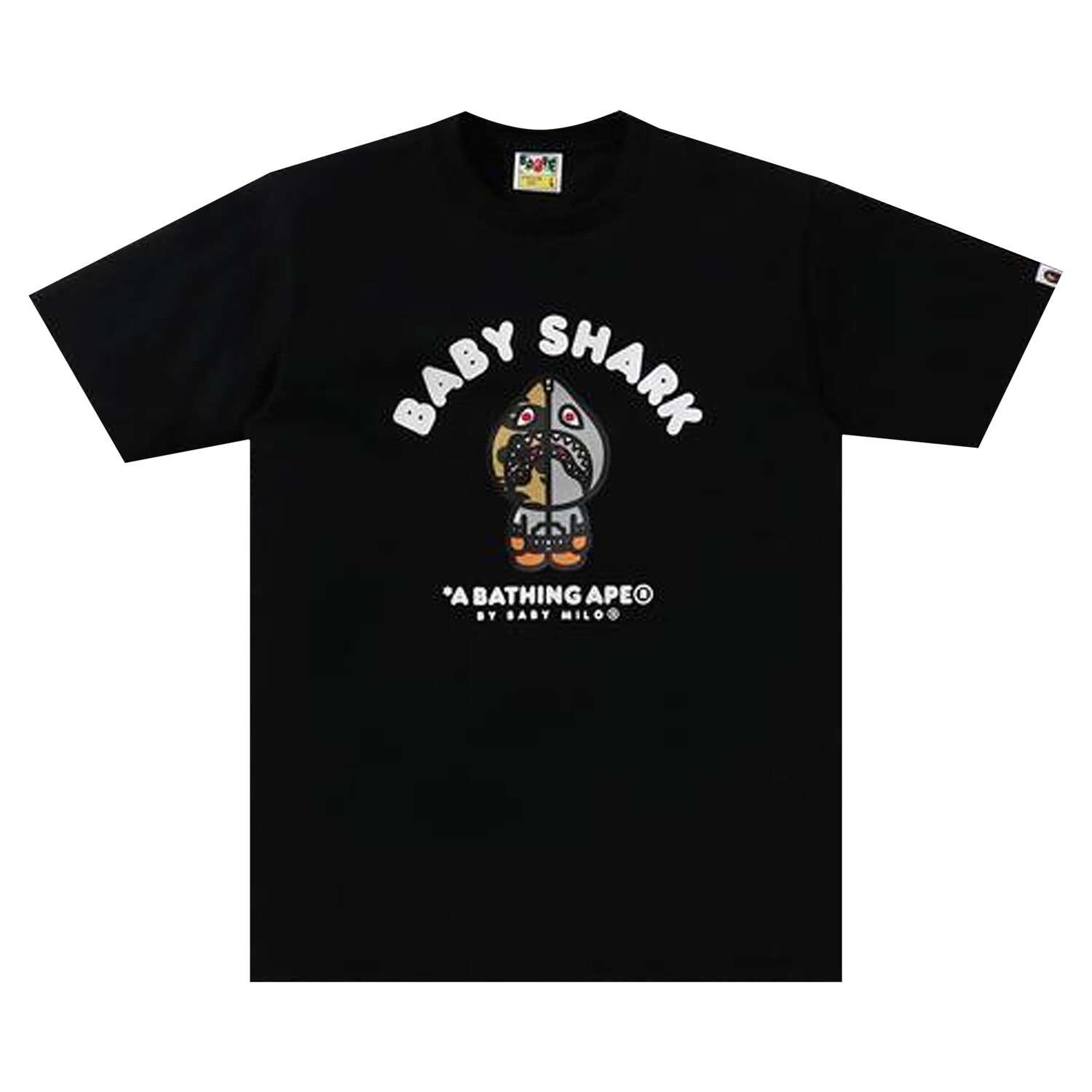 

Футболка BAPE Baby Milo Shark College, цвет Черный/Серый