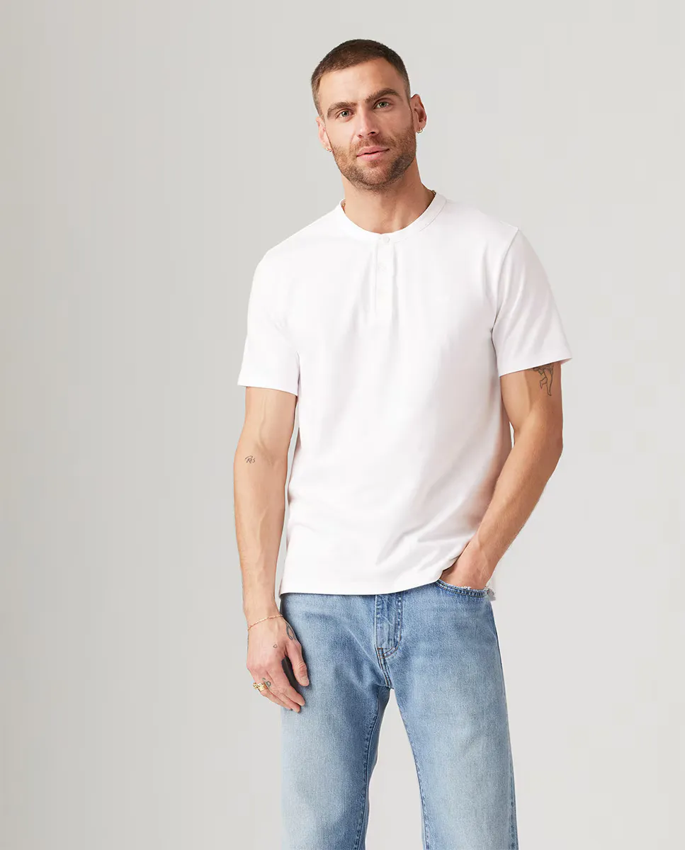

Мужская футболка Henley с короткими рукавами Levi's, белый