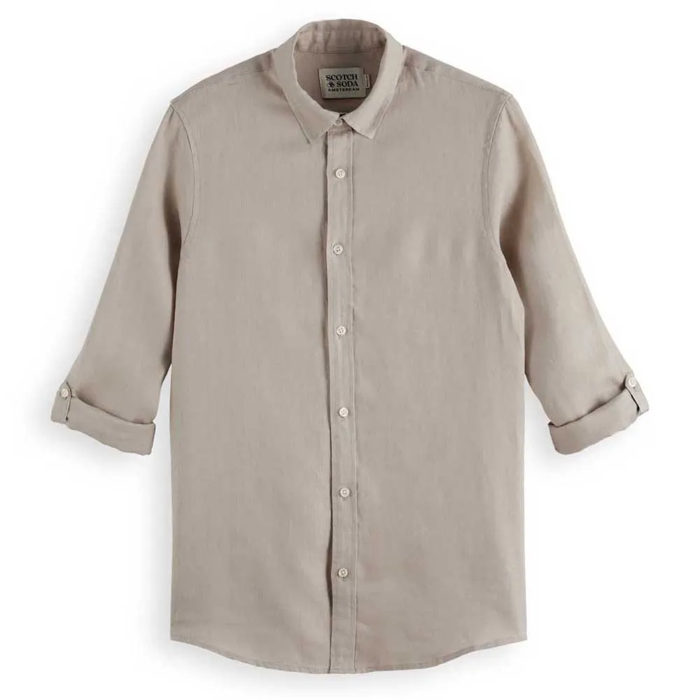 

Рубашка Scotch & Soda Seasonal Corer Regular Fit, серый