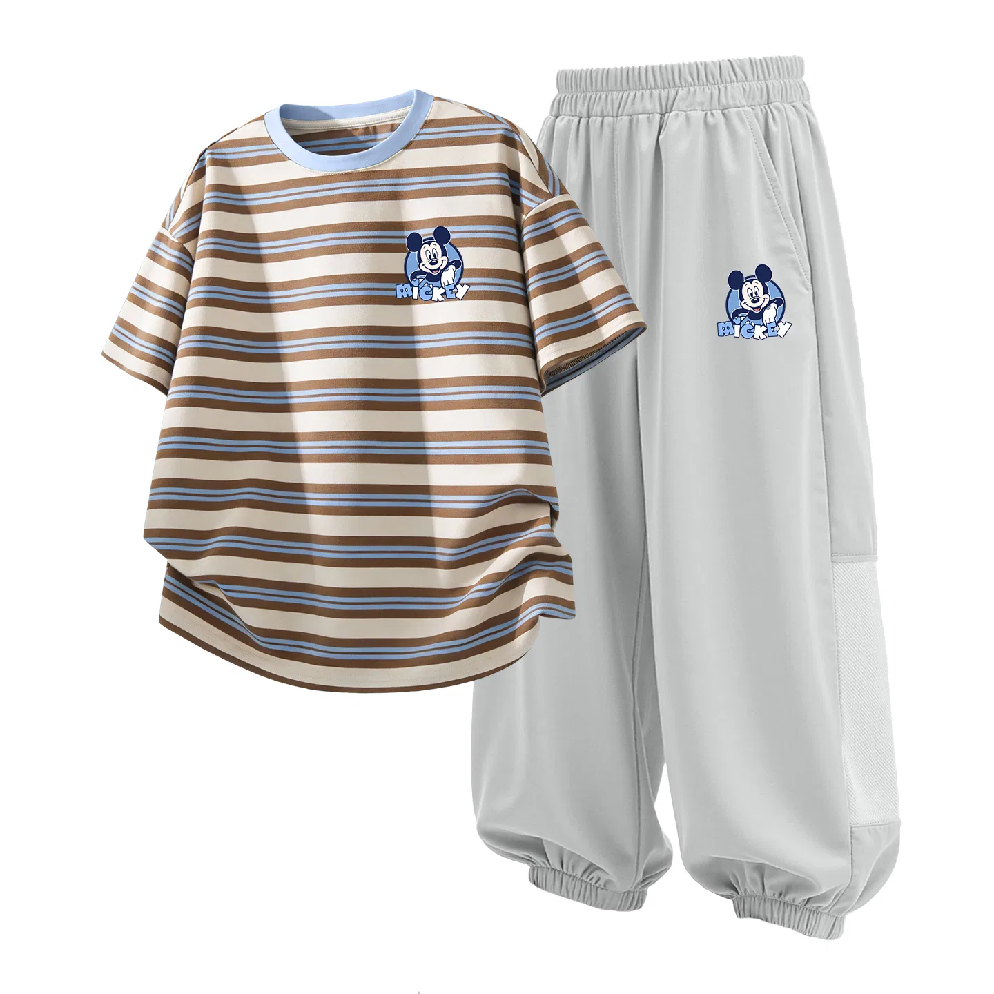 Детский спортивный костюм Casual Sportswear 2 Piece Set Disney, Di Breaking Wall K Blue Coffee+Di Breaking Wall K Misty Gray