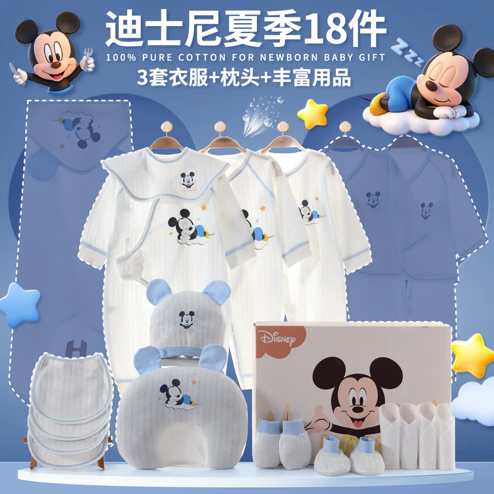 Комплект одежды для малышей Disney Baby Gift Boxes летний синий — фото 4