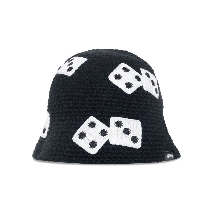 

Панама Stussy Dice Knit Bucket Hat, черный