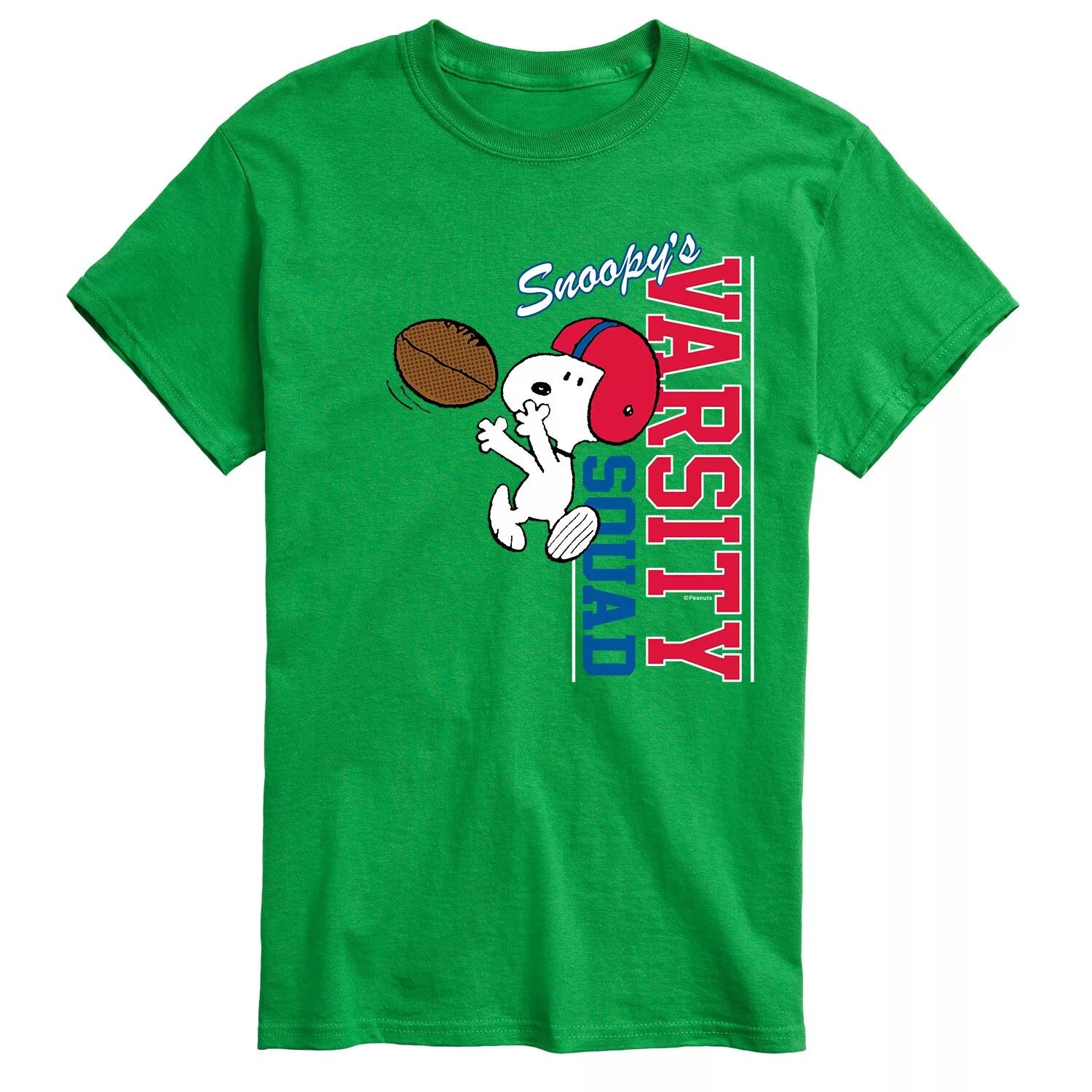 

Университетская футболка Big & Tall Peanuts Licensed Character, зеленый