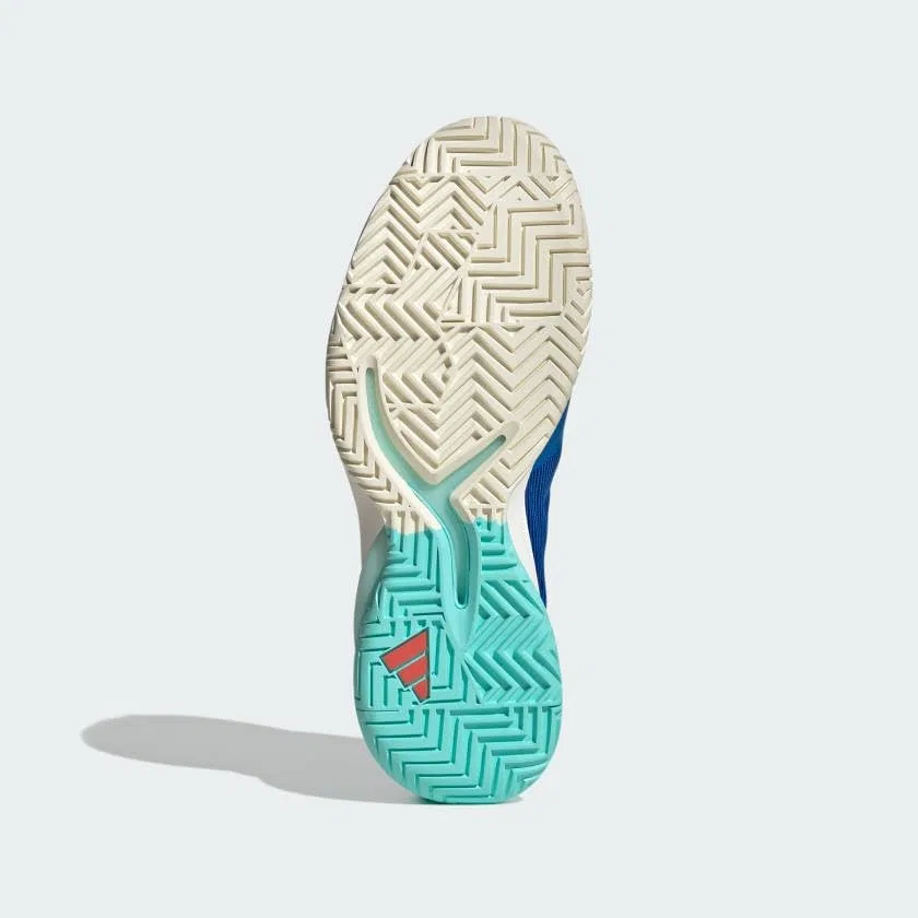 Кроссовки теннисные Adidas Adizero Cybersonic, Bright Royal/Off White/Flash Aqua — фото 3