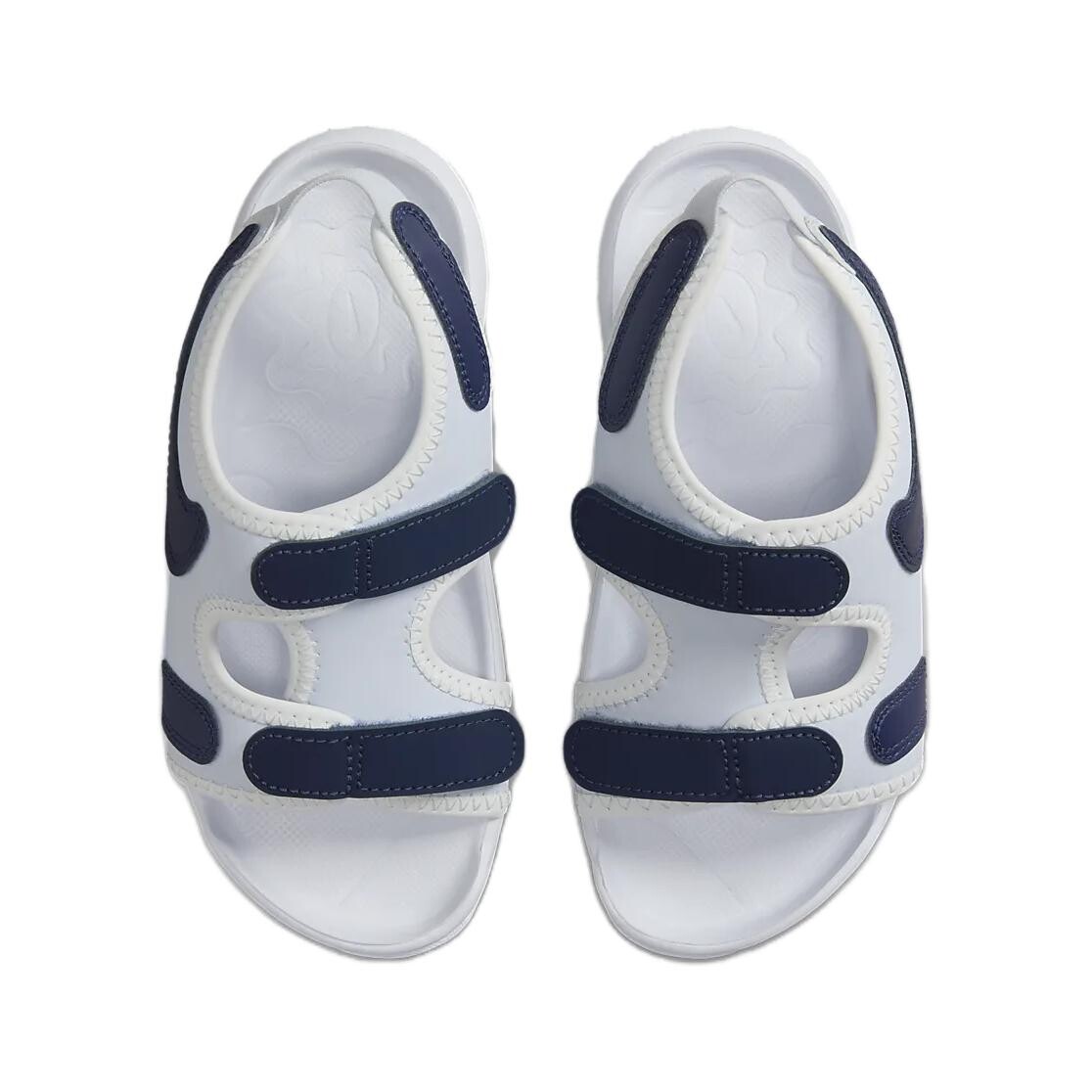 Сандалии детские Sunray Adjust 6 PS Футбол Серый / Горный Белый / Белый / Темно-синий Nike, синий — фото 4