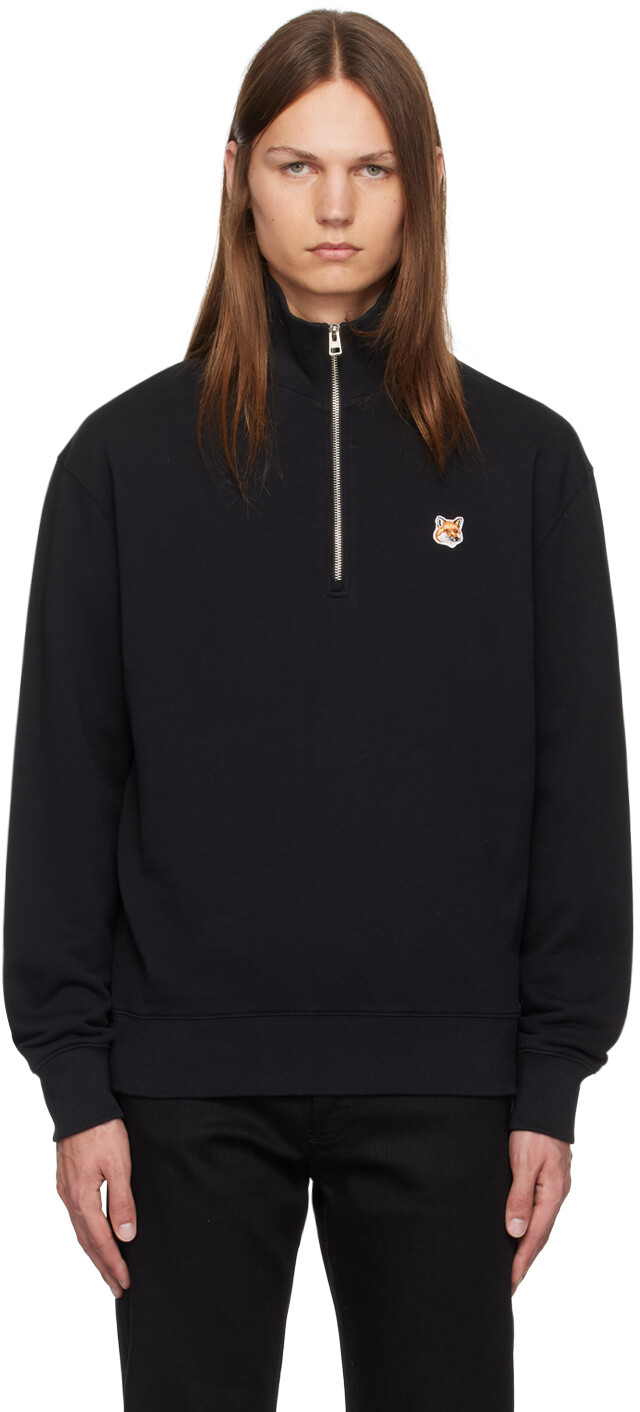 

Толстовка с нашивкой в виде головы лисы на молнии Maison Kitsune