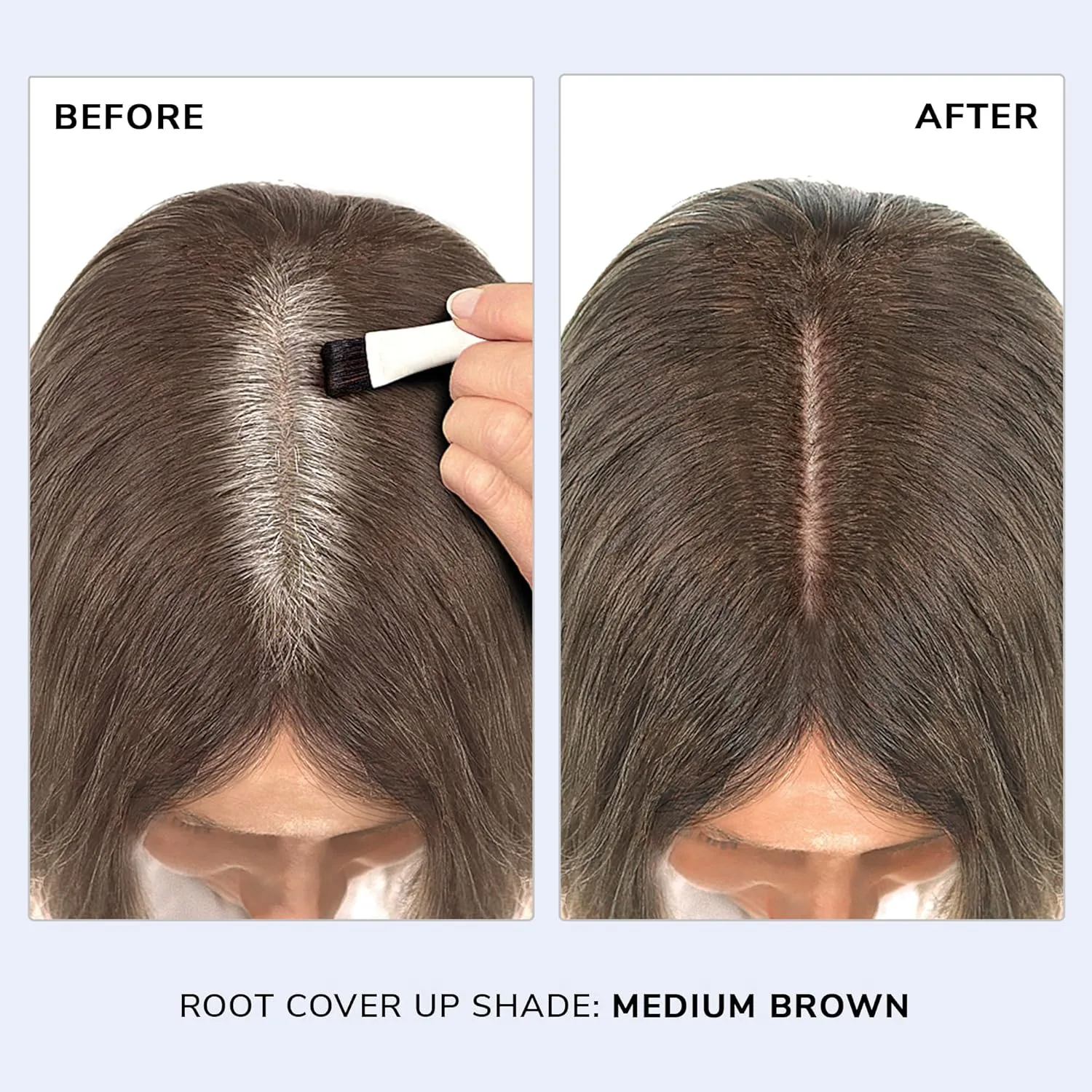 COLOR WOW Root Cover Up - Мгновенное закрашивание седины и подкрашивание | Водо- и потоустойчивое | Не оставляет следов | Удостоенная наград формула, Medium Brown — фото 3