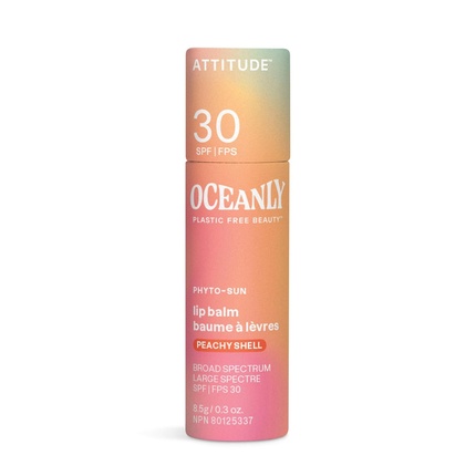 

Оттеночный бальзам для губ Oceanly с SPF 30, сертифицированный EWG, не содержит пластика Attitude