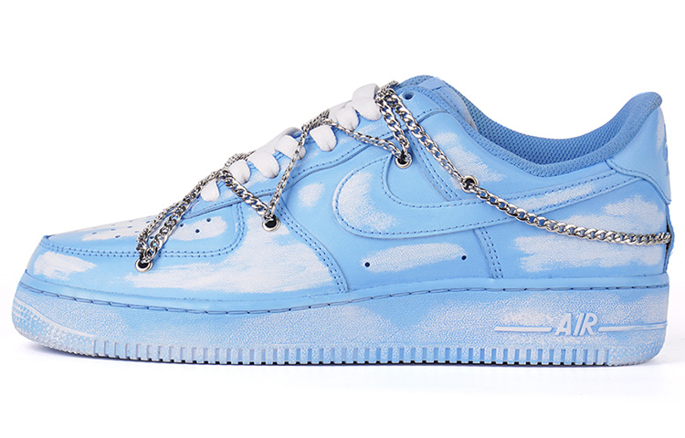 

Кроссовки Nike Air Force 1, голубой, Синий, Кроссовки Nike Air Force 1, голубой