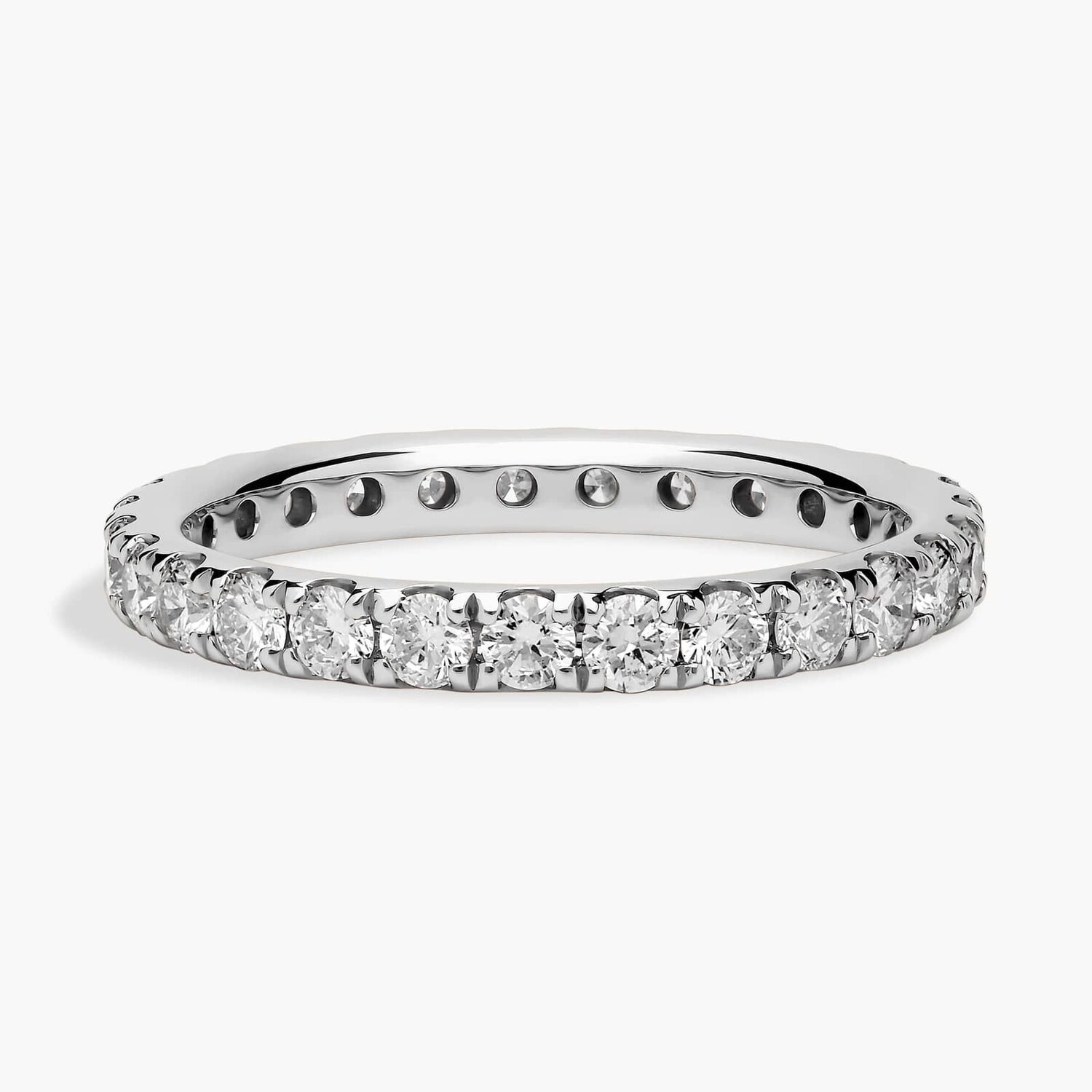 

Кольцо Riviera Pavé Diamond Eternity из 14-каратного белого золота (1 карат Tw. - HI / SI1-SI2) Blue Nile