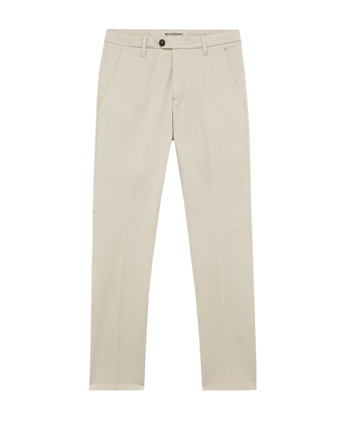 

Брюки чинос цвета слоновой кости, зауженный крой Roy Roger'S, бежевый