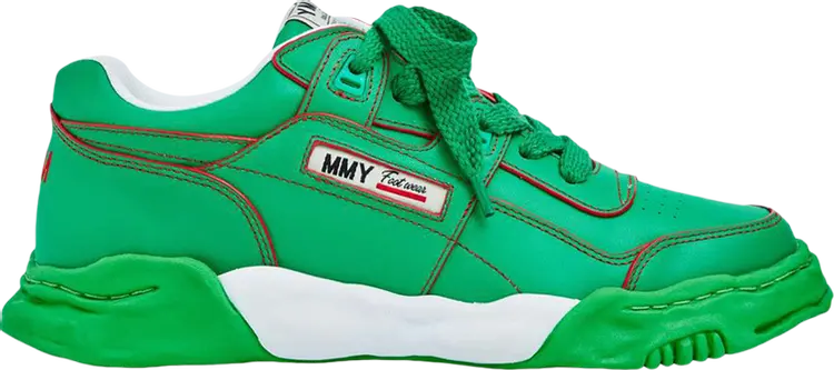 

Кроссовки Maison Mihara Yasuhiro Parker OG Sole Leather Low 'Green', зеленый