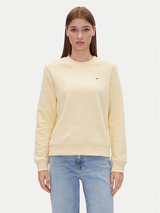 

Толстовка обычного кроя Tjw Reg S Flag Crew DW0DW19959 Tommy Jeans, желтый