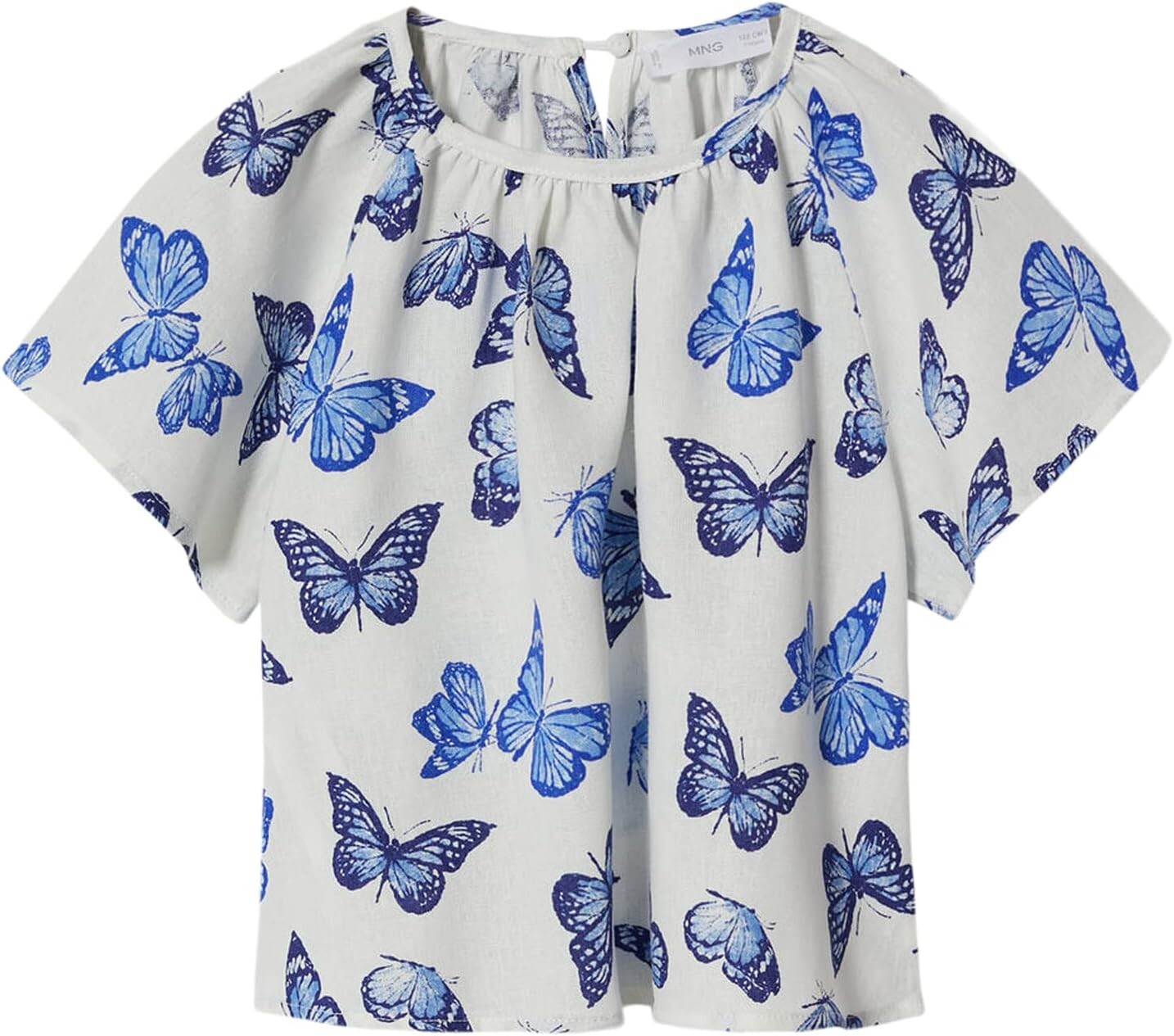 

Блуза MANGO Kids Blouse Riera, цвет Off-White