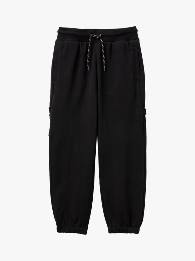 

Детские хлопковые брюки на манжете Benetton, Black