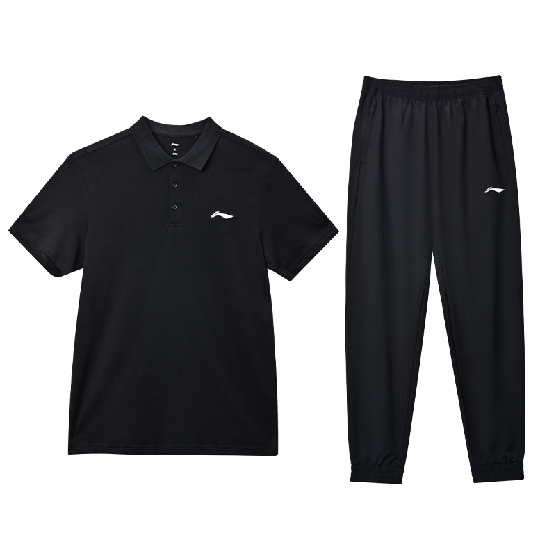 

Мужская повседневная спортивная одежда LiNing, черная
