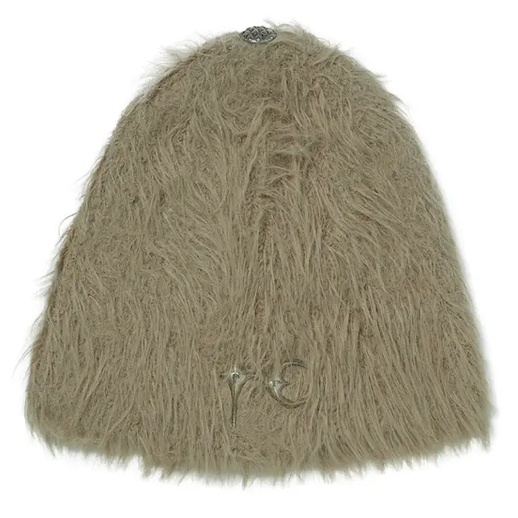 

THUG CLUB Унисекс-бини из полиэстера коричневого цвета, Коричневый, THUG CLUB Унисекс-бини из полиэстера коричневого цвета