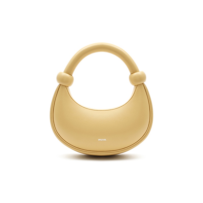 

MUVA Кожаная сумка через плечо, Cream Yellow