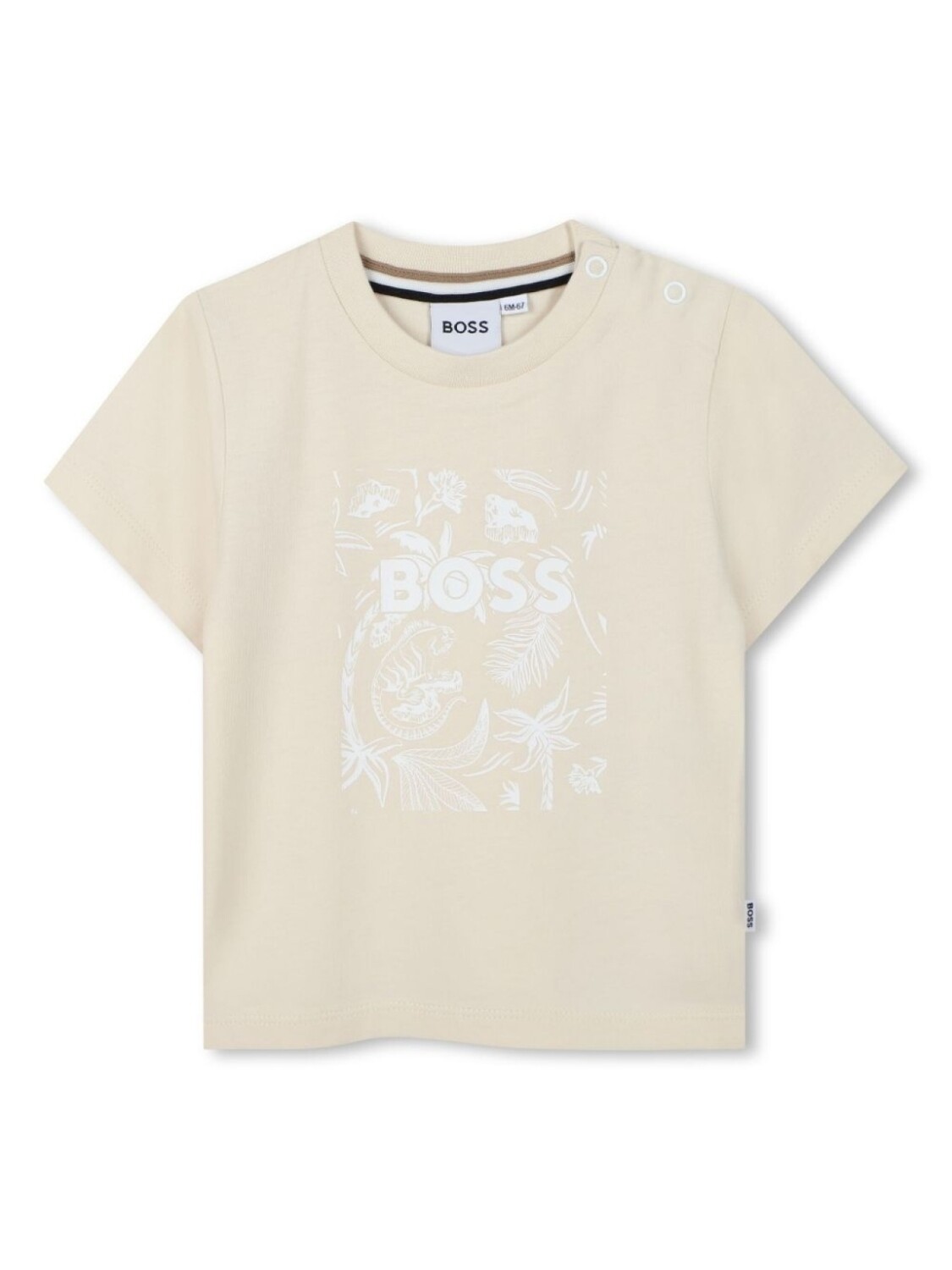 

BOSS Kidswear футболка с логотипом, нейтральный цвет