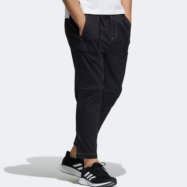 Повседневные брюки с логотипом сбоку трикотажные спортивные брюки athleisure casual Adidas, мульитколор — фото 4