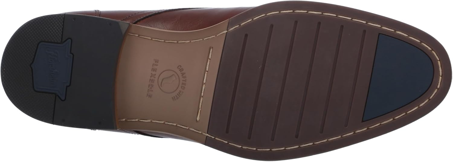 Мужские оксфорды Florsheim Fermo с гладким носком, Cognac — фото 4