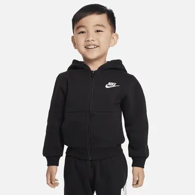 Худи Nike Sportswear Club Fleece Toddler Full-Zip Hoodie, черный