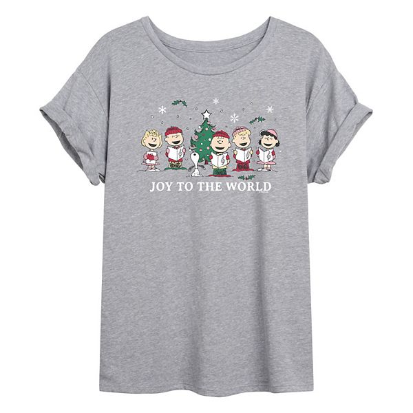 

Футболка Oversized Joy to the World для подростков Licensed Character, Heather Gray