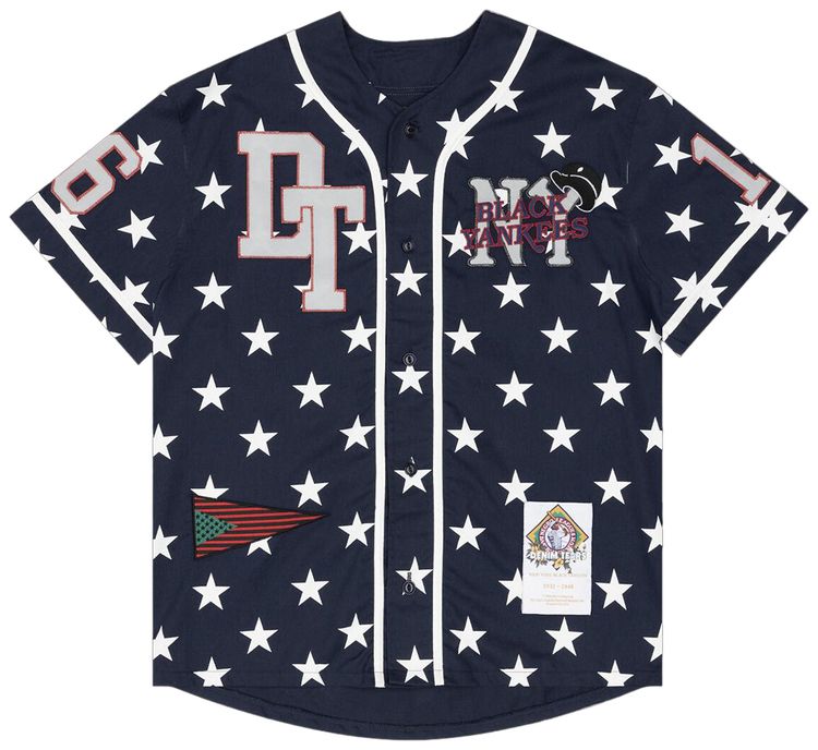 

Бейсбольная майка Denim Tears Jenkins цвета «синий», Синий, Бейсбольная майка Denim Tears Jenkins цвета «синий»