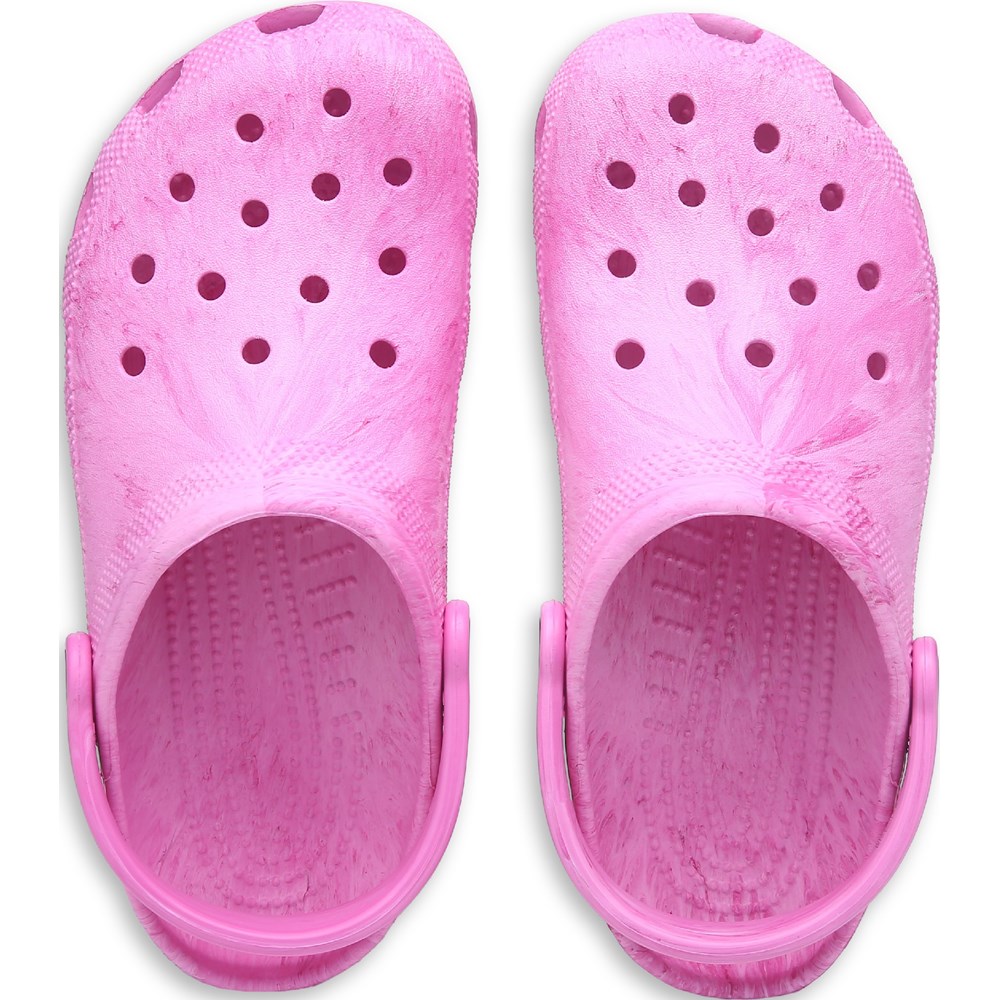 Сабо Crocs с водянистым мраморным узором, watercolor pink — фото 4