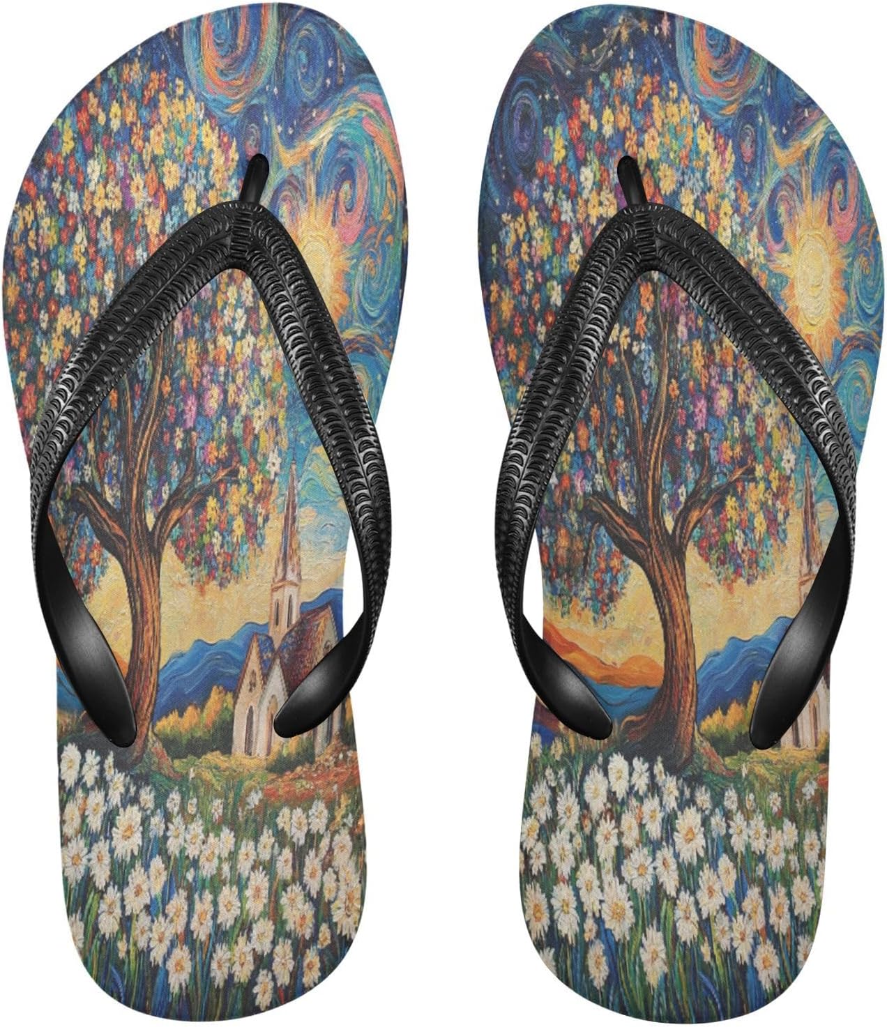 

Деревянные ромашки, синие шлепанцы, пляжный душ, вьетнамки, резиновые нескользящие летние шлепанцы для мужчин и женщин для прогулок Sinestour