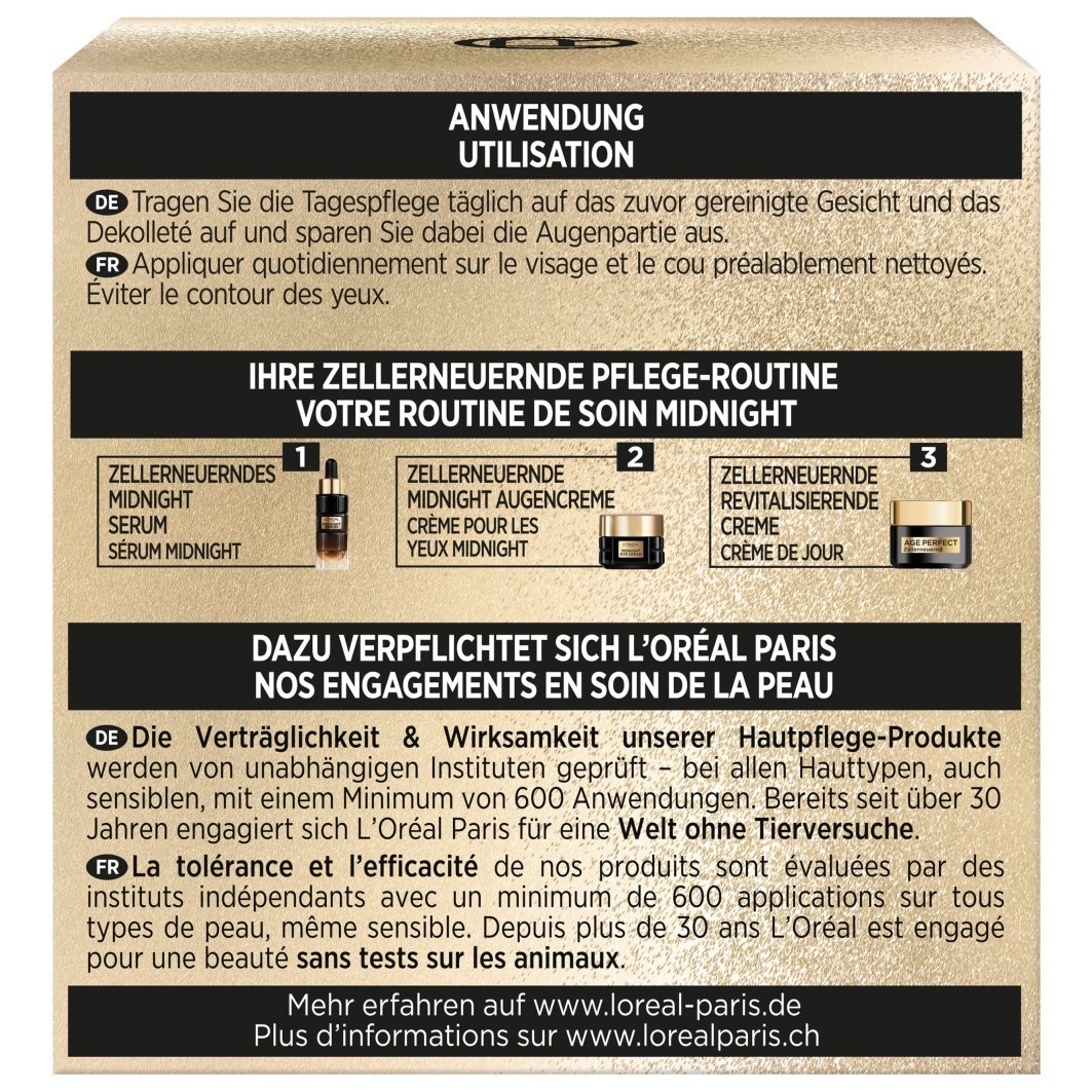 Крем для лица Loreal Paris — Дневной age perfect zell-renaissance revitalisierende pflege , объем, 50 мл — фото 4
