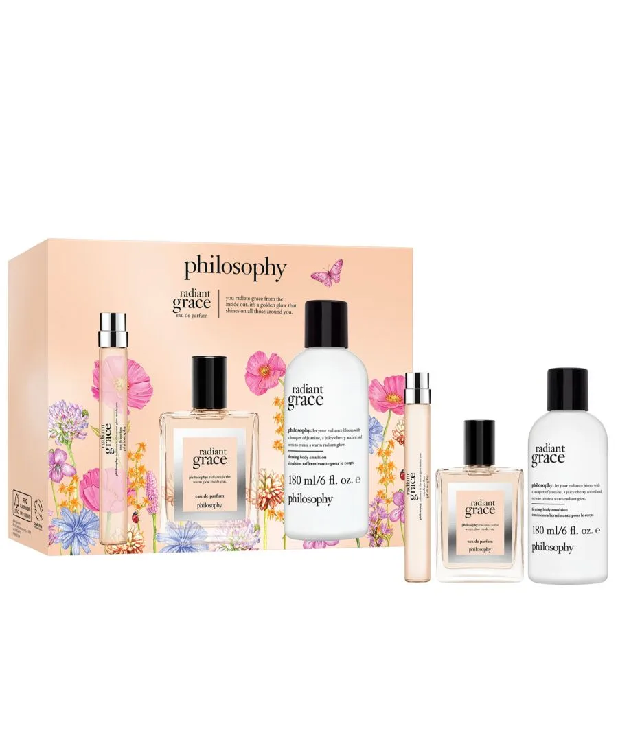 Philosophy 3 шт. Подарочный набор парфюмированной воды Radiant Grace в виде спрея