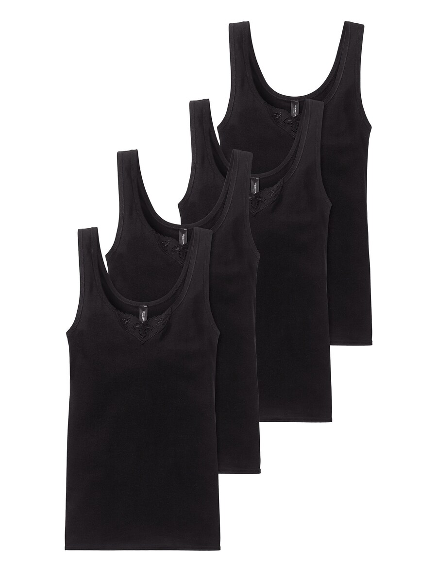

Топ SCHIESSER Cotton Essentials, черный