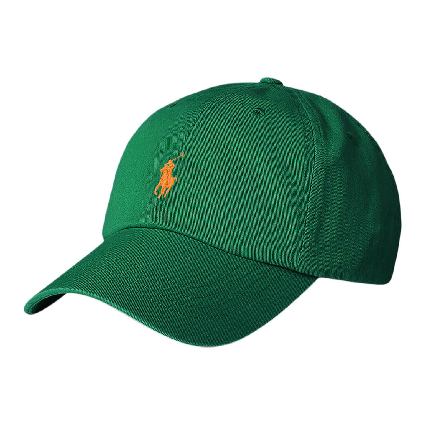 

Хлопковая бейсболка мужская зелёная Polo Ralph Lauren
