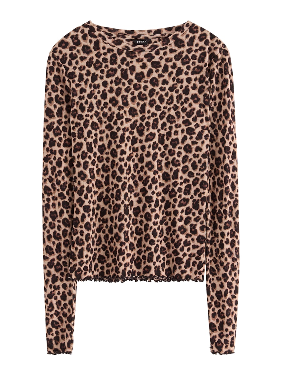 

Рубашка Lindex Kristin, коричневый/капучино